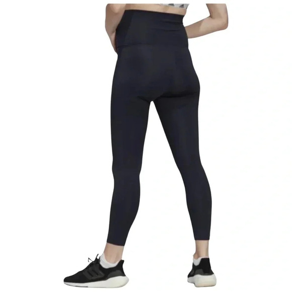 Adidas Aeroready Activewear Maternity Black Leggings Extra Small New With Tags - Picture 2 of 9